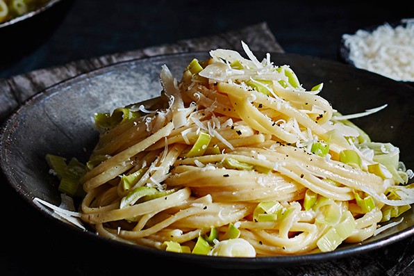 Leek Fondue Linguine Recipe