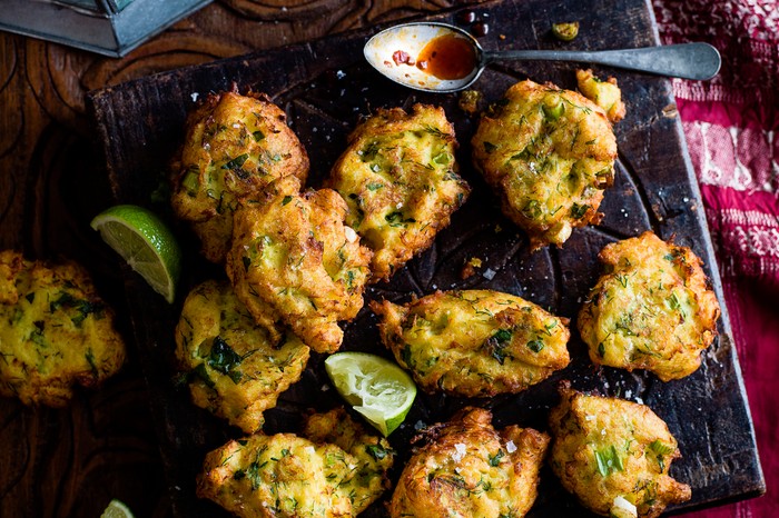 Spiced Cod Fritters Recipe With Harissa Honey Dip