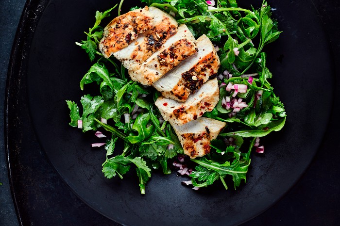 Grilled Chicken Recipe With Chimichurri Salad